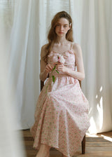 Rosée du Matin Dress | Soft Pink Floral Summer Slip Dress