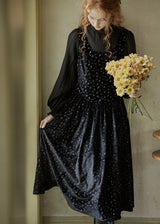 Nocturne Velvet Layered Dress