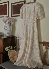 Whispering Wings Wrap Vintage Dress