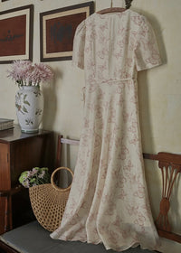 Whispering Wings Wrap Vintage Dress