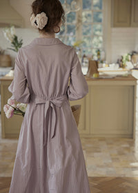 Lavender Quiet Fold Vintage Shirt Dress