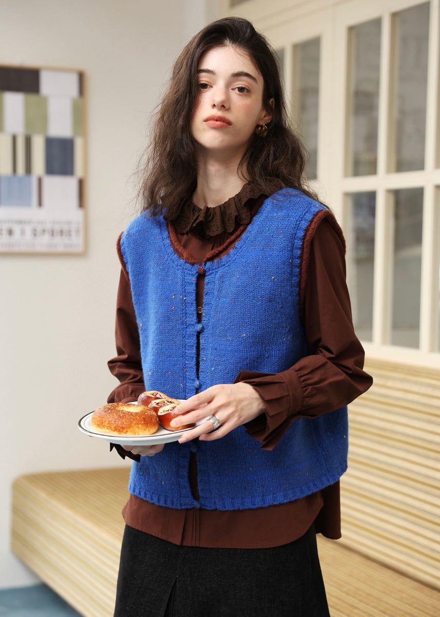 Reversible Vintage Wool Knit Vest(2COLOR)