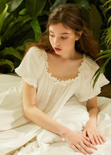 Pure Whisper Ruffle Sleep Dress