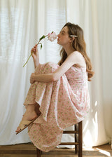 Rosée du Matin Dress | Soft Pink Floral Summer Slip Dress