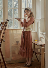 Meadow Thread Linen Vintage Layered Vest