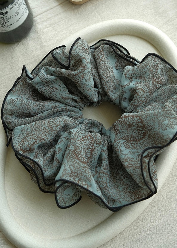Evening Bloom Sheer Organza Scrunchie