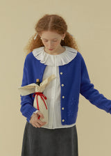 Petite Bloom Crochet Button Cardigan(2COLOR)