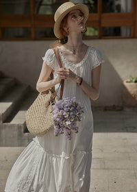 Lune Blanche Dress | Minimal Romantic White Dress