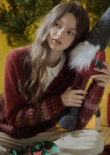 Christmas Nordic Knit Cardigan Sweater(2COLOR)