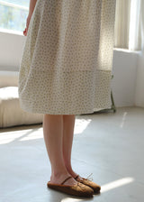 Quiet Daylight Cotton Gauze Nightdress Soft Floral Loose Lounge Dress