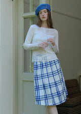 Vintage Lace Patchwork Long Sleeve Knit Top