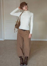 Lace Whisper Slim Knit Top(3COLOR)