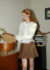Sweet Petal Puff oft Vintage Feminine Blouse
