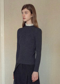 Lace Whisper Slim Knit Top(3COLOR)