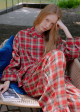 Holiday Tartan Cotton Pajama Set