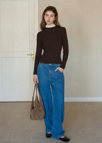 Lace Whisper Slim Knit Top(3COLOR)