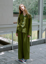 Moss Reverie Cotton Pajama Set