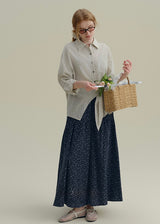 Striped Tie-Waist Wrap Vintage Shirt