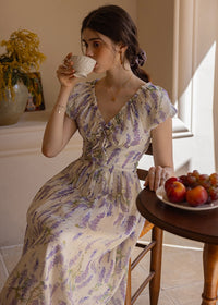Wisteria Bloom Dress | Romantic Lavender Floral Summer Dress