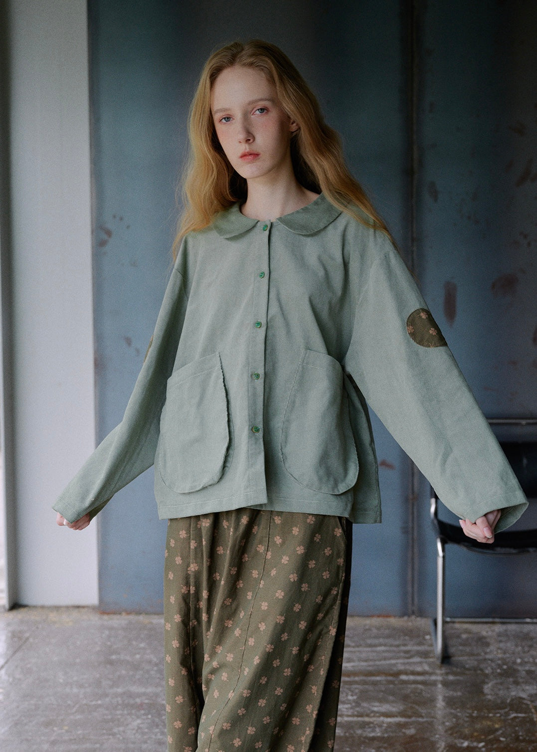 Matcha Meadow Cotton Pajama Set