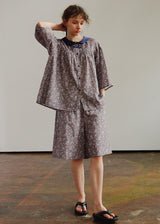Moonmist Floral Cotton Gauze Peter Pan Pajama Set
