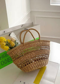 Summer Woven Straw Tote Bag