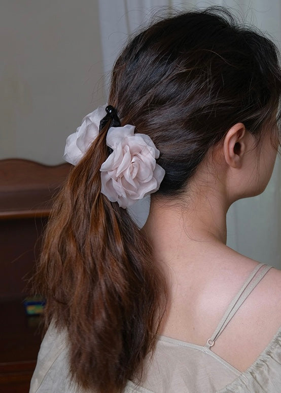 Cream Petal Garden Romantic Flower Hair Claw Clip