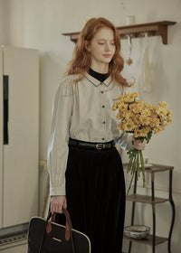 Soft Recollection Vintage Stripe Blouse