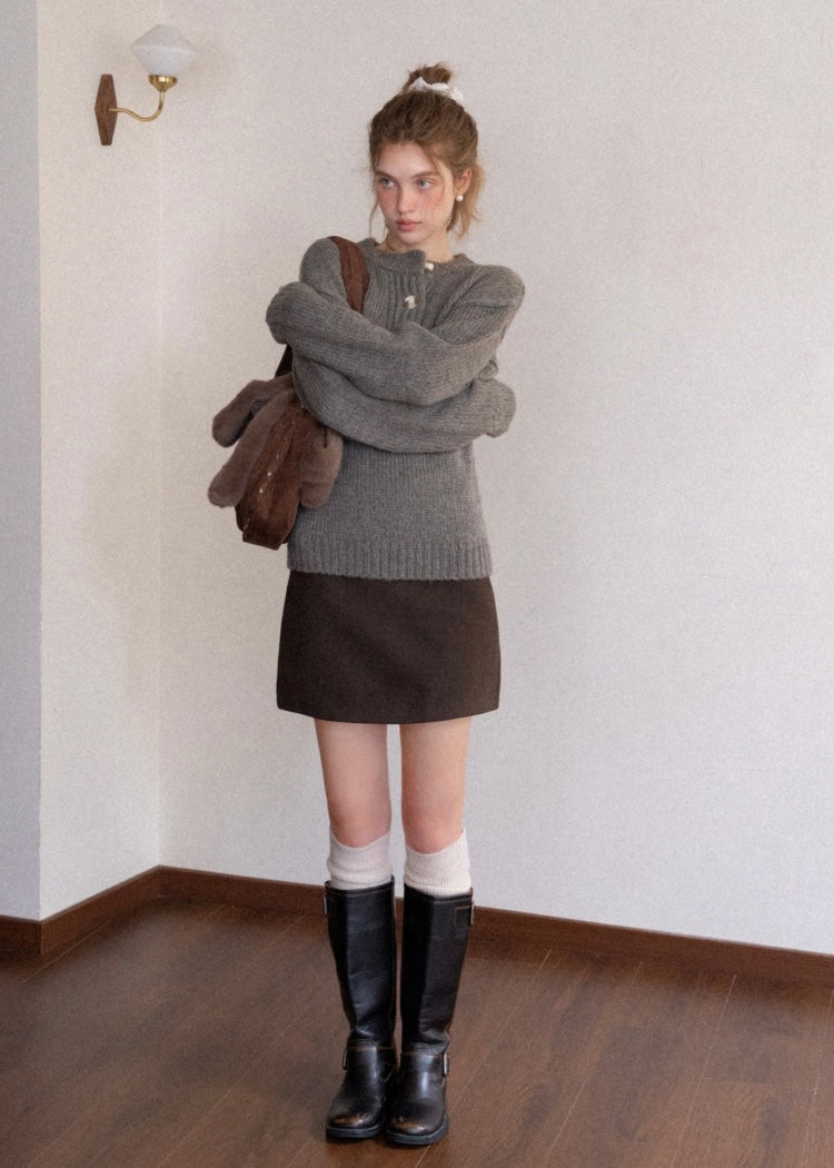 Autumn Archive Classic Button Knit Sweater