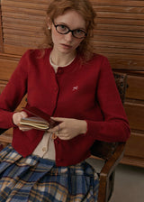 Petit Bow Knit Cardigan