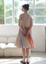 Marais Soft Patchwork Cotton Gauze Sleeveless Nightdress