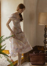 Twilight Petal Dress | Lavender Pastel Vintage Dress