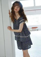 Violet Meadow Double Gauze Cotton Summer Loungewear