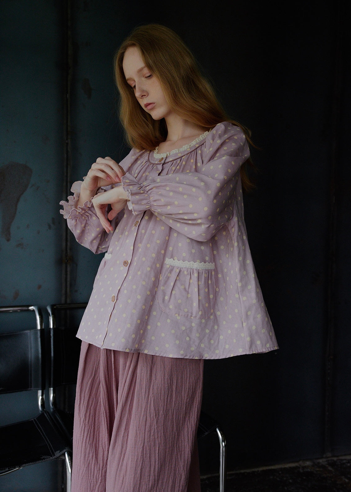 Lavender Stardust Cotton Pajama Set