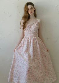 Rosée du Matin Dress | Soft Pink Floral Summer Slip Dress