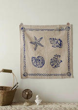 Sea Etching Fabric Mat|Tablecloth & Wall Decor