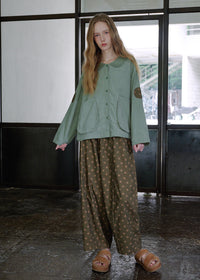 Matcha Meadow Cotton Pajama Set