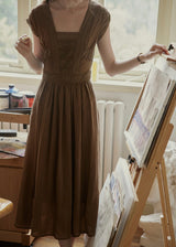 Sienna Grace Embroidered Sleeveless Dress
