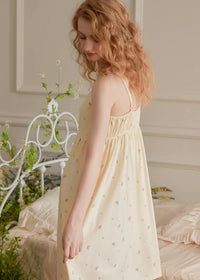 Soft Bloom Cotton Nightdress(2COLOR)