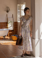 Wisteria Bloom Dress | Romantic Lavender Floral Summer Dress