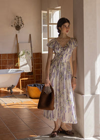 Wisteria Bloom Dress | Romantic Lavender Floral Summer Dress