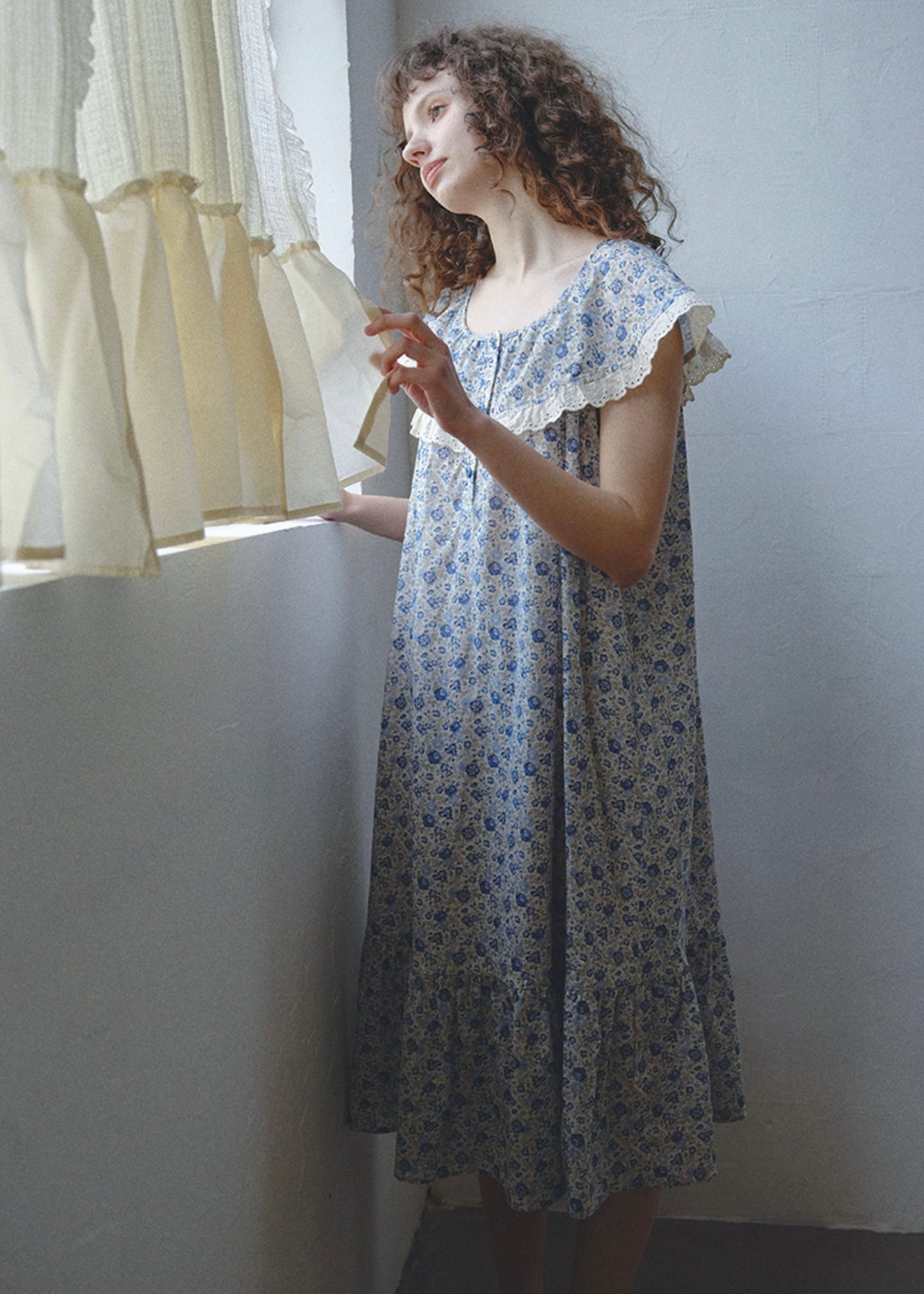 Faded Bloom Nightdress Vintage Sleepwear