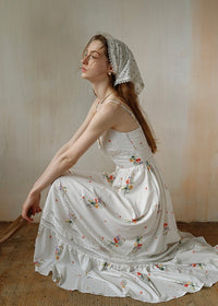 Fieldnote Reverie Vintage Floral Lace Strap Dress