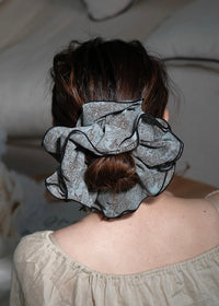 Evening Bloom Sheer Organza Scrunchie