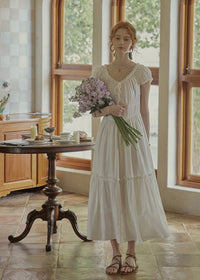 Lune Blanche Dress | Minimal Romantic White Dress