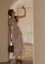 Twilight Petal Dress | Lavender Pastel Vintage Dress