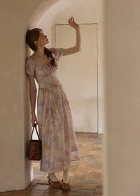 Twilight Petal Dress | Lavender Pastel Vintage Dress