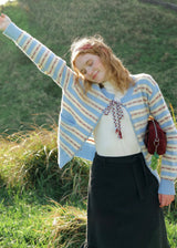 Sea Breeze Ribbon Stripe Cardigan