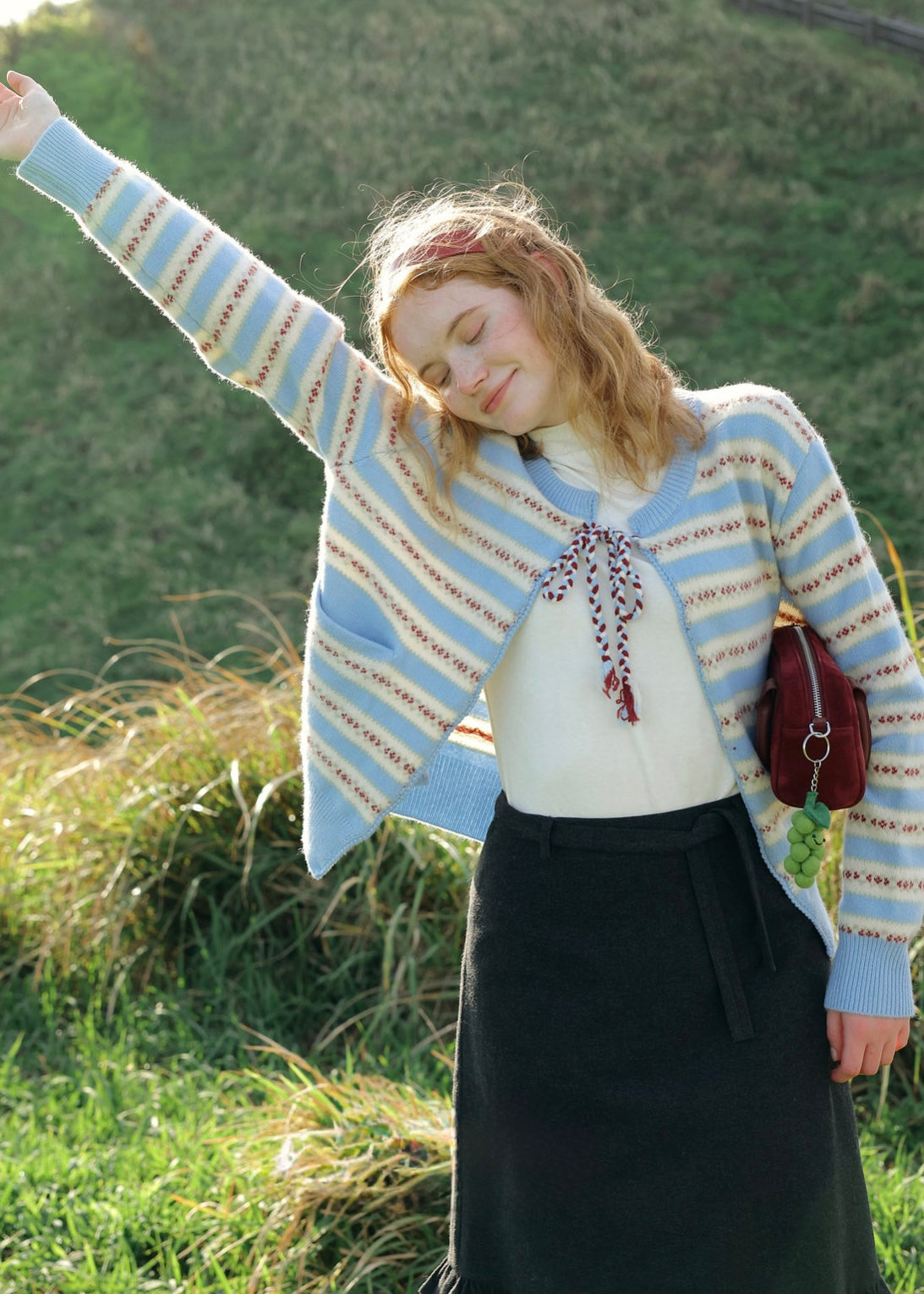 Sea Breeze Ribbon Stripe Cardigan