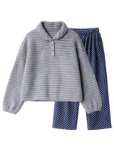 Midnight Polka Fleece Pajama Set